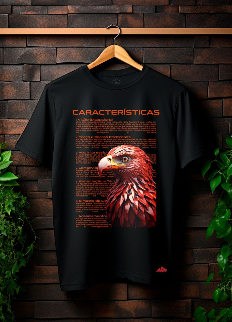 CAMISETA ÁGUIA E SUAS CARACTERÍSTICAS ALGODÃO PREMIUM