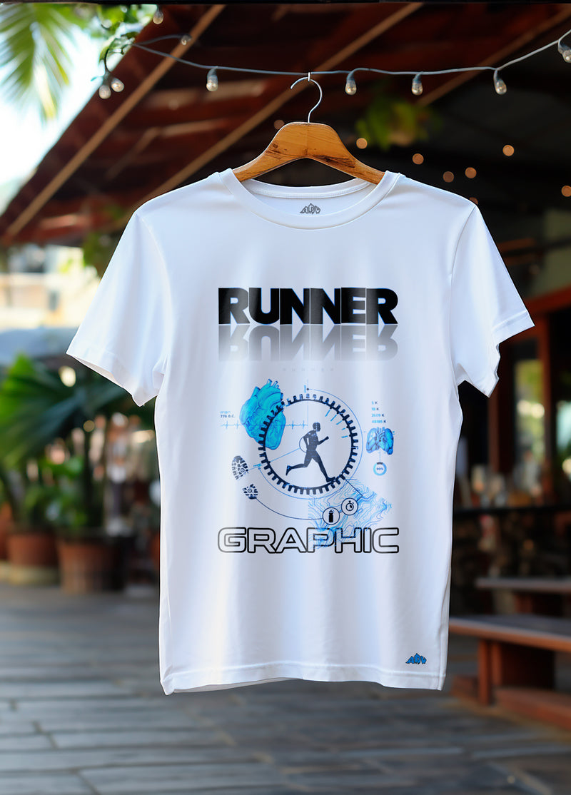 CAMISETA RUNNER GRAPHIC ALGODÃO PREMIUM