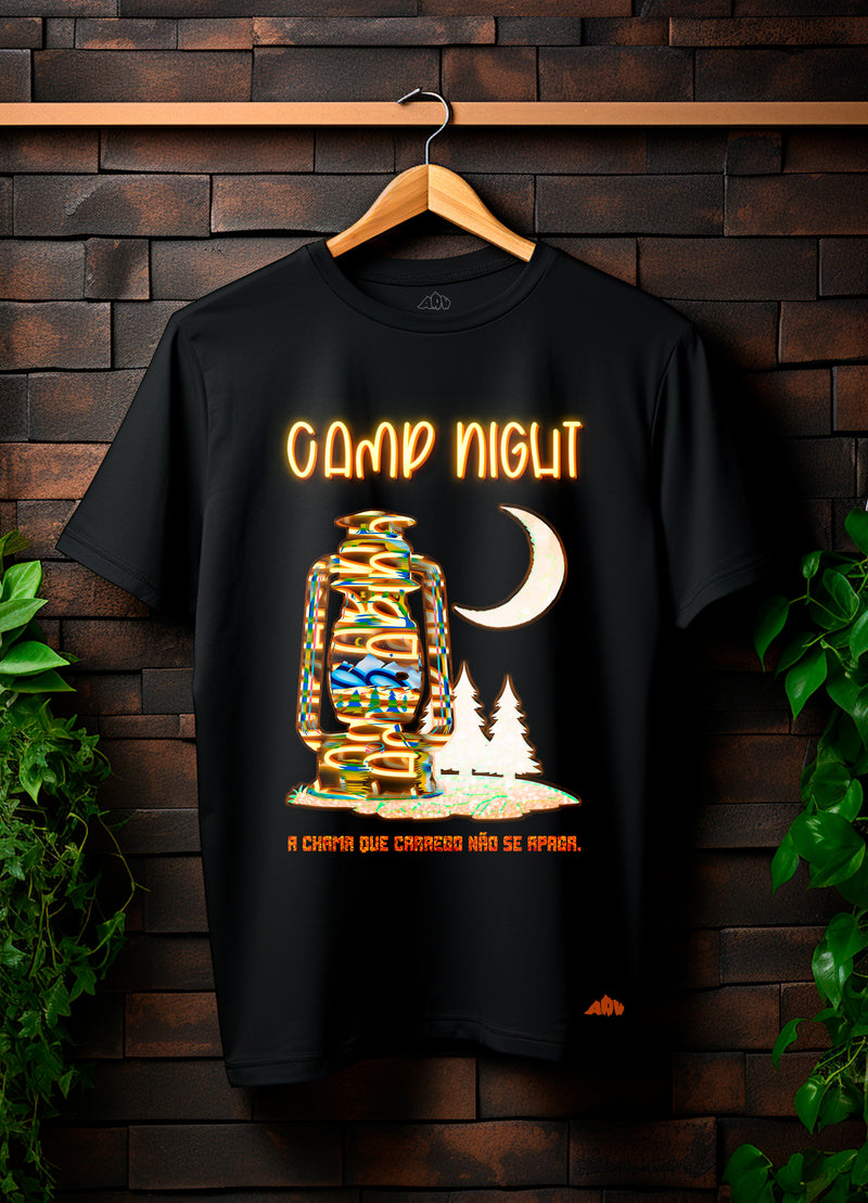 CAMISETA CAMP NIGHT ALGODÃO PREMIUM